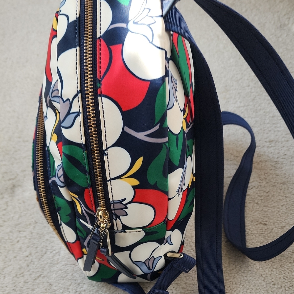 Kate Spade Multicolor Floral Backpack - Red, Green, Blue - Picture 9 of 16